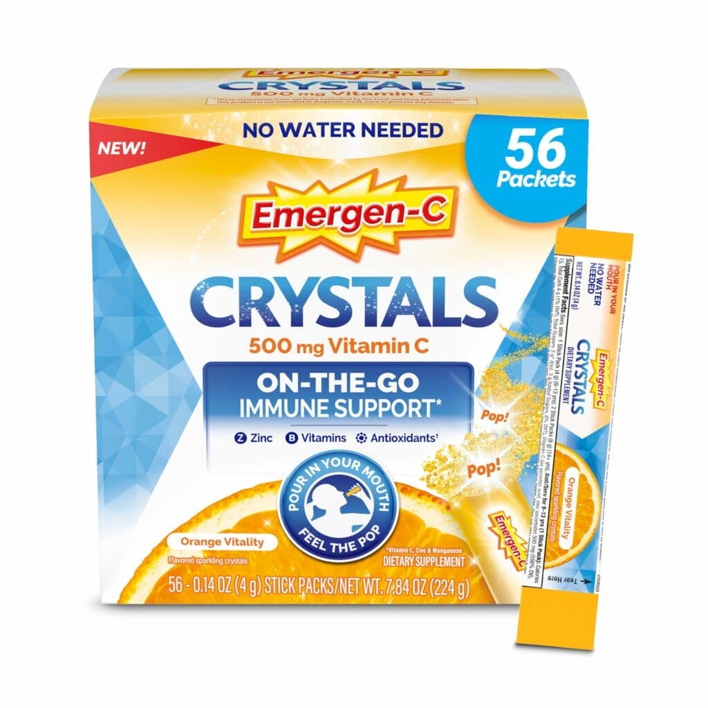 A box of Emergen-C crystals.